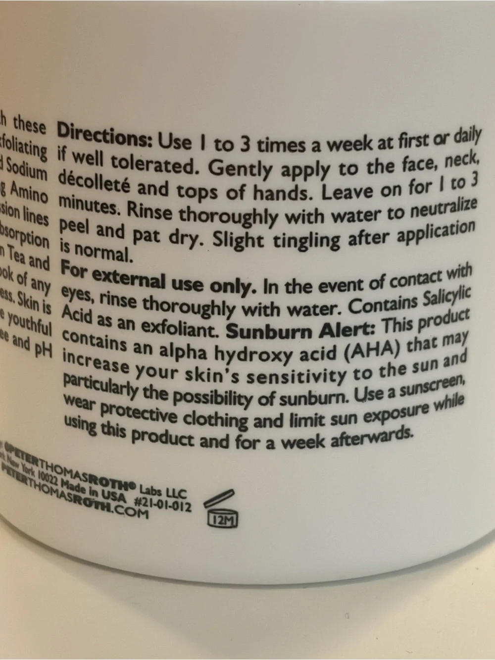 Peter Thomas Roth Peptide Skinjection Exfoliating Peel Pads